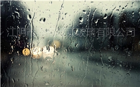 暴雨天，当玻璃遇上霉斑